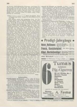 263 [Rezension] Proelss, O., Erlebt und Geglaubt. Worte an fragende junge Christen