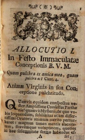 Officia sodalis Mariani in allocutionibus Partheniis declarata ...