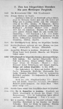 7. Von den bürgerlichen Unruhen bis zum Gottorper Vergleich