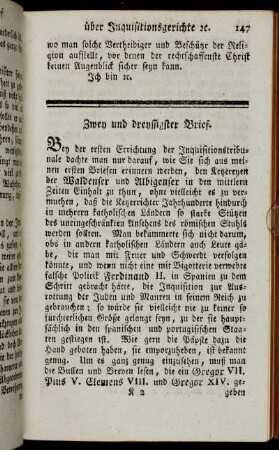 Zwey und dreyssigster Brief