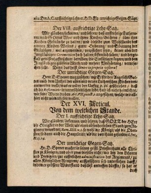 162-168, Der XVI. Articul