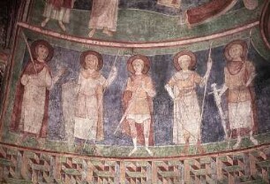 Christus als Weltenrichter umgeben von Heiligen und Stiftern