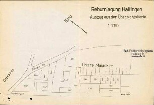 Verlegung der Gemarkungsgrenze zwischen den Gemeinden Haltingen und Binzen