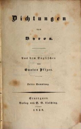 Dichtungen von Byron, 3