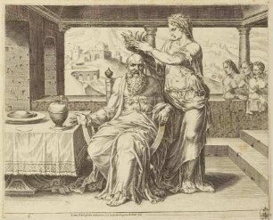 Die tüchtige Frau als Krone ihres Mannes, Blatt 6 aus der Folge "Das Lob der tüchtigen Frau"
