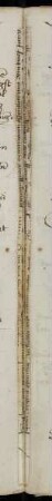 Fragment: Pergamentstreifen aus einer Urkunde (15. Jh.)