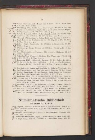 Numismatische Bibliothek