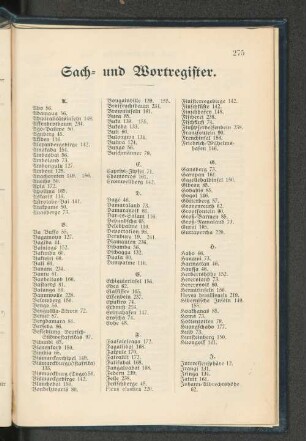 Sach und Wortregister.