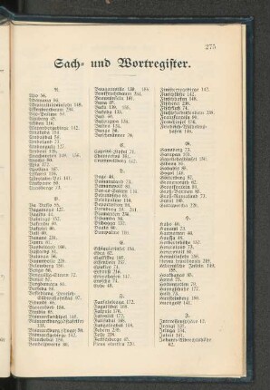 Sach und Wortregister.