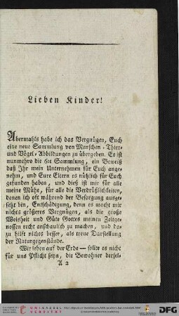 Lieben Kinder!