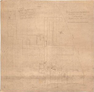 Fischer, Theodor; Bad Kissingen; Kurhaus-Hotel - Grundriss Keller u. EG
