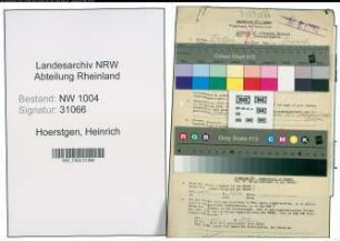 Entnazifizierung Heinrich Hoerstgen , geb. 01.02.1907 (Pfarrer)