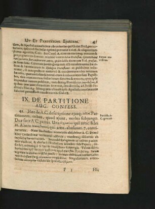 IX. De Partitione Aug. Confess.