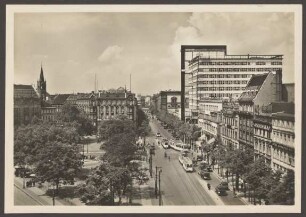 Ansichtskarte "Askanischer Platz, Stresemannstraße und Europahaus"