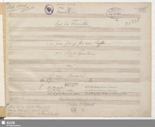 Buch des Frohmuts - Mus.7099-K-501 : Bariton, pf : op.17 : GutD 17