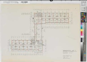Münster (Münster) Medizinische Klinik der Universität Schwesternhaus Blatt 3 Grundriß Erdgeschoß 1962 1 : 100 59,5 x 83,5 kol. Pause Staatshochbauamt für die Universität Münster 13.33