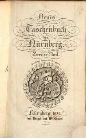 Neues Taschenbuch von Nürnberg. 2. 1822
