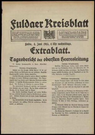 Ausgabe vom Freitag, den 04. Juni 1915.