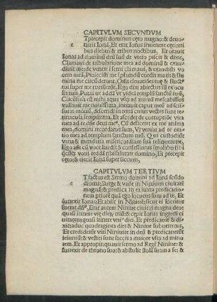 Capitulum Secundum