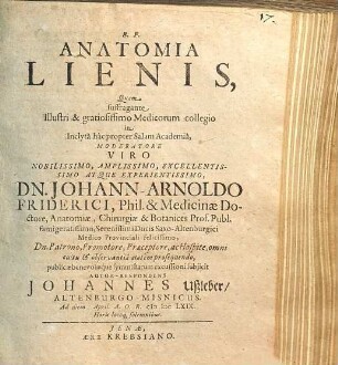 Anatomia Lienis