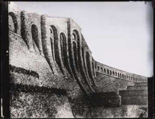 Talsperre, Klingenberg: Ansicht der Staumauer von unten (Inv. Nr. 2582)