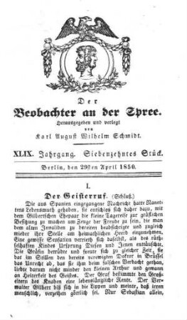17. Stueck, 29. April 1850