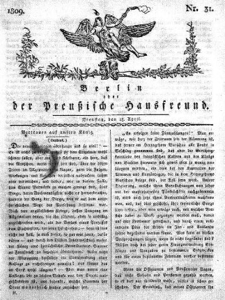 Nr. 31., 18. April 1809