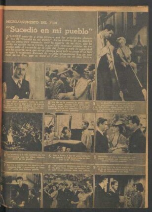 "Sucedió en mi pueblo" : Microargumento del film