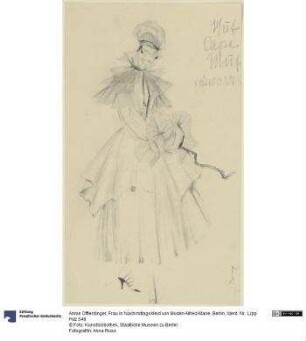 Frau in Nachmittagskleid von Moden Alfred-Marie, Berlin
