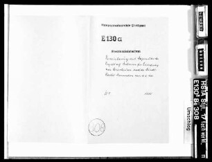 Vereinbarung mit Bayern über den Verzicht auf Prämien für Einlieferung von Deserteuren nach der Bundes-Kartell-Konvention vom 10. Februar 1831