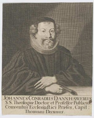 Bildnis des Johannes Conradus Dannhawerus