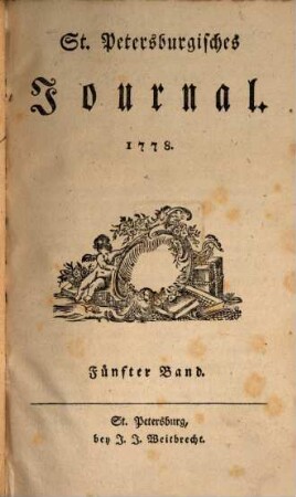St.-Petersburgisches Journal. 5, 5. 1778