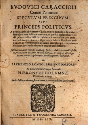 Speculum Principum