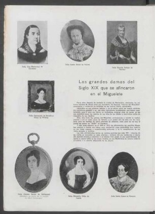 Las grandes damas del Siglo XIX que se afincaron en el Miguelete