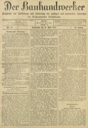 27. April 1895, Nr. 17