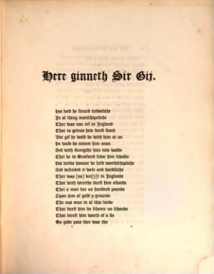 The romances of Sir Guy of Warwick and Rembrun his son : Now first edited from the Auchinleck MS