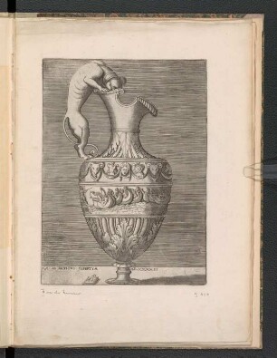 Vase mit Henkel in Hundeform
