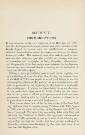Section V. Communications