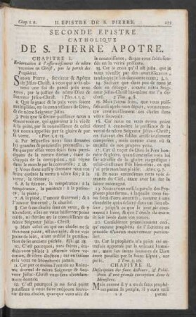 Seconde Epistre Catholique De S. Pierre Apotre