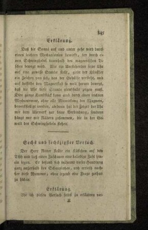 Sechs und sechszigster Versuch.