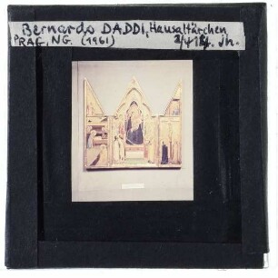 Daddi, Triptychon mit thronender Madonna, Hausaltärchen