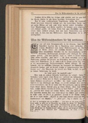 Was die Missionsschwestern für sich verdienen