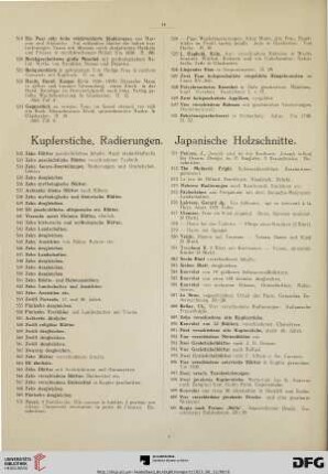 Kupferstiche, Radierungen. Japanische Holzschnitte (Nr. 532-601)