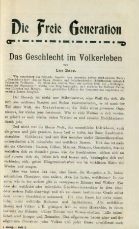 1. Jahrg. - Heft 3.