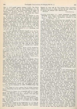 844-845 [Rezension] Stanley, David Michael, Christ's resurrection in Pauline soteriology