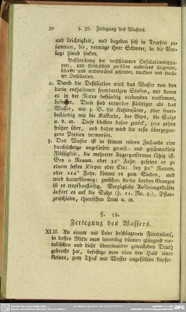 §. 38. Zerlegung des Wassers