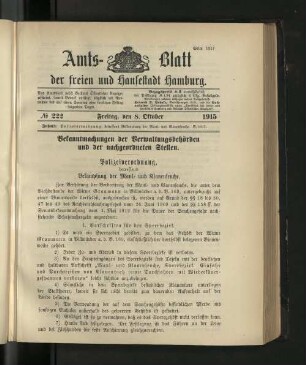 No. 222, 8. Oktober 1915