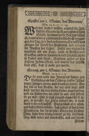 [Episteln und Evangelia.]