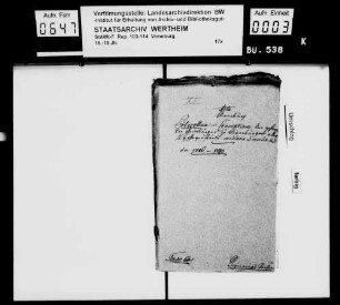 Protokollbuch über die Zusammenkünfte der Amtmänner zu Virneburg mit den Heimbürgen der Grafschaft Virneburg.
