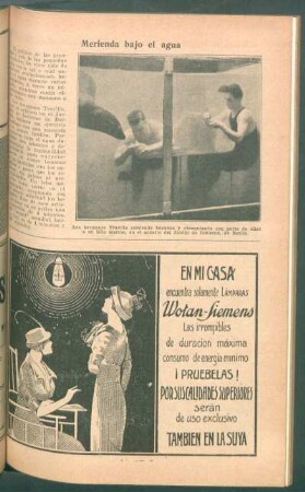 Merienda bajo el agua